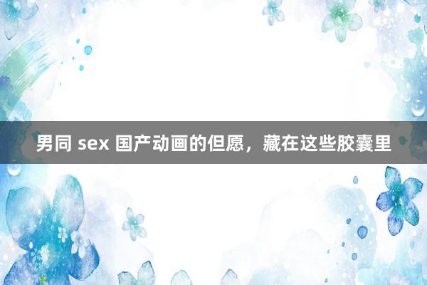 男同 sex 国产动画的但愿，藏在这些胶囊里